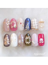 クリスマスネイルデザイン＊