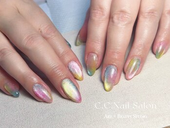 シーシーネイルサロン 池袋(C.C.Nail salon)/マグネットキャンディーネイル
