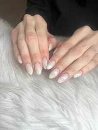 クリアホワイト×ラメ