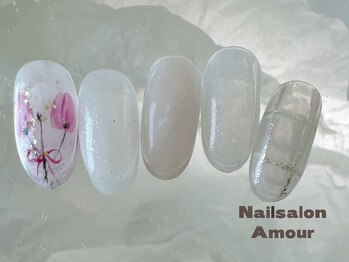 アムールユシマテン 上野湯島店(Amour)/ キラキラ秋のネイルコース¥7980