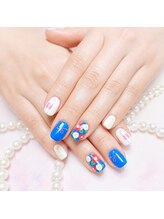 カーサカラー ララガーデン川口店(CASA COLOR)/【夏ネイル♪】朝顔デザイン