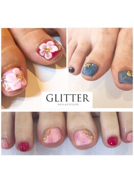 グリッター(glitter)/フットネイル