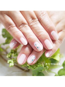 たゆ ネイル(たゆnail)/ホワイトグラデーション