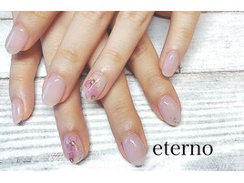 春先取りフラワーネイル