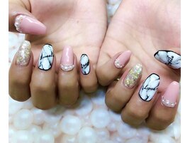 大理石ネイル♪