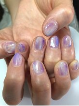 アトリエ ハルミナ(atelier harumina)/オーロラ梅雨ネイル