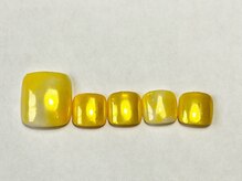 ブランシュネイル(BlancheNail)/マーブルオーロラフットネイル