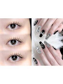 ネイル・アイメニューの同時施術が可能