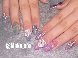 花火ネイル☆。.:＊・゜