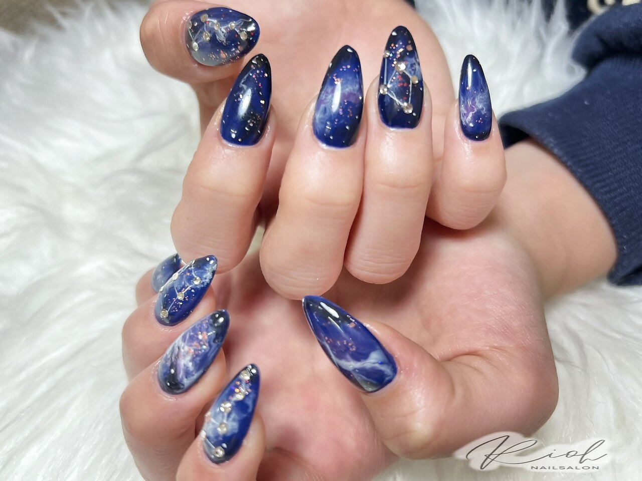 2026年春トレンド】ブルー マーブルのネイルデザイン集｜人気順