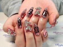 リジュベ(Rejuve)/ピンクミラーで派手ネイル☆船橋