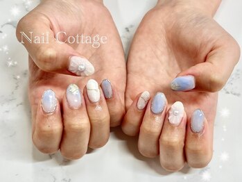 ネイルコテージ 新宿南口店(Nail cottage)/ぷっくりフラワーアート