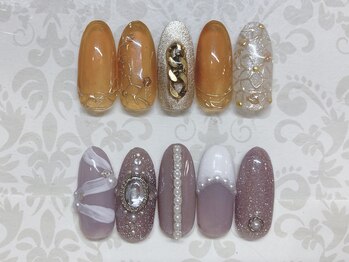 ティーエヌ 本厚木店/秋ネイル☆7500円【8250円税込】