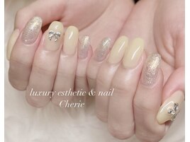 リボンネイル/yellow