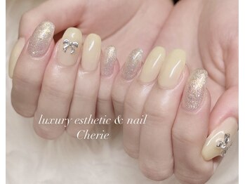 シェリエ(Cherie)/リボンネイル/yellow