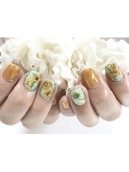 手描きアートが得意なサロン