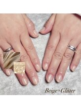 アメリ(Amelie)/シンプル×キラキラネイル★