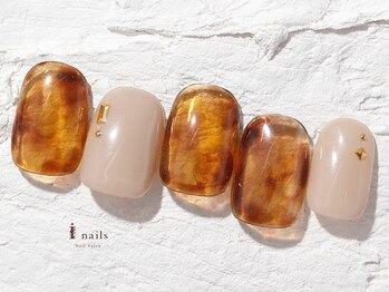 ジェミーネイル エビス(Jemiy nail ebisu)/シンプルべっ甲マーブル8420yen