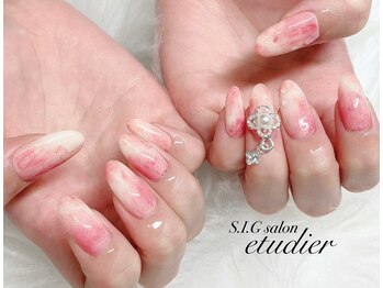 S.I.Gサロン エチュデイエ(etudier)/桃ネイル☆