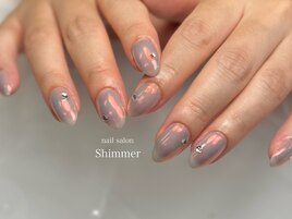 オーロラミラーネイル