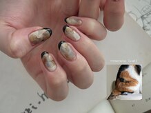 ウーネイル 代々木上原(woo nail)/マーブルフレンチ (120min)