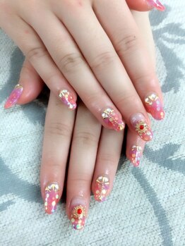 エムアイネイル(MI nail)/ジェルアートつけ放題¥8200
