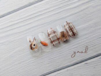 ワイネイル(Y.nail)/リアルうさぎネイル