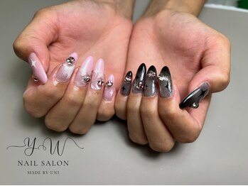 ユーネイル(YW nail)/フルアート＋パーツ