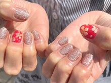 シェリ バイ リッシュ(Cheri by RICHE)/フラワーアート×ラメ