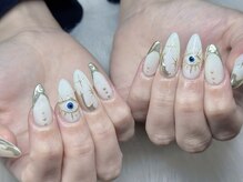 ネイルズバー 新宿店(Nails Bar)/エヴィルアイゴールドネイル