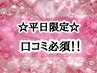 【平日限定】口コミ投稿OKの方のみ♪2色選べるワンカラー◎組み合わせ自由