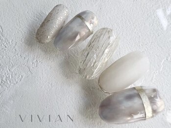 ヴィヴィアン ネイル(Vivian nail)/【silk line】アートネイル