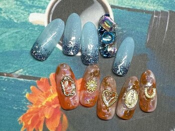 アン ジョーヌドラゴ/【自爪ネイル】夏ネイル