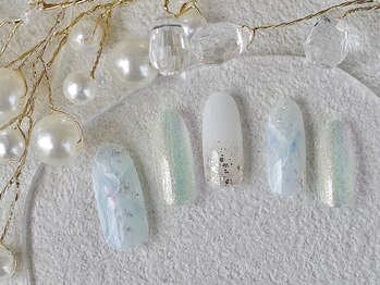 ネイルサロン リッチーズ(nail salon Riches)/爽やか大理石風ネイル