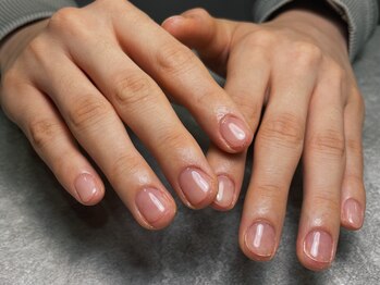 オムネイル 渋谷(HOMME NAIL)/クリアジェルネイル ¥4.400