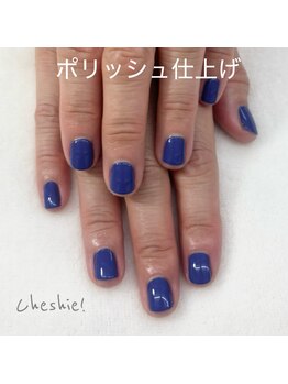 ネイルサロン チュシャ(cheshie)/ネイルポリッシュのお仕上げです