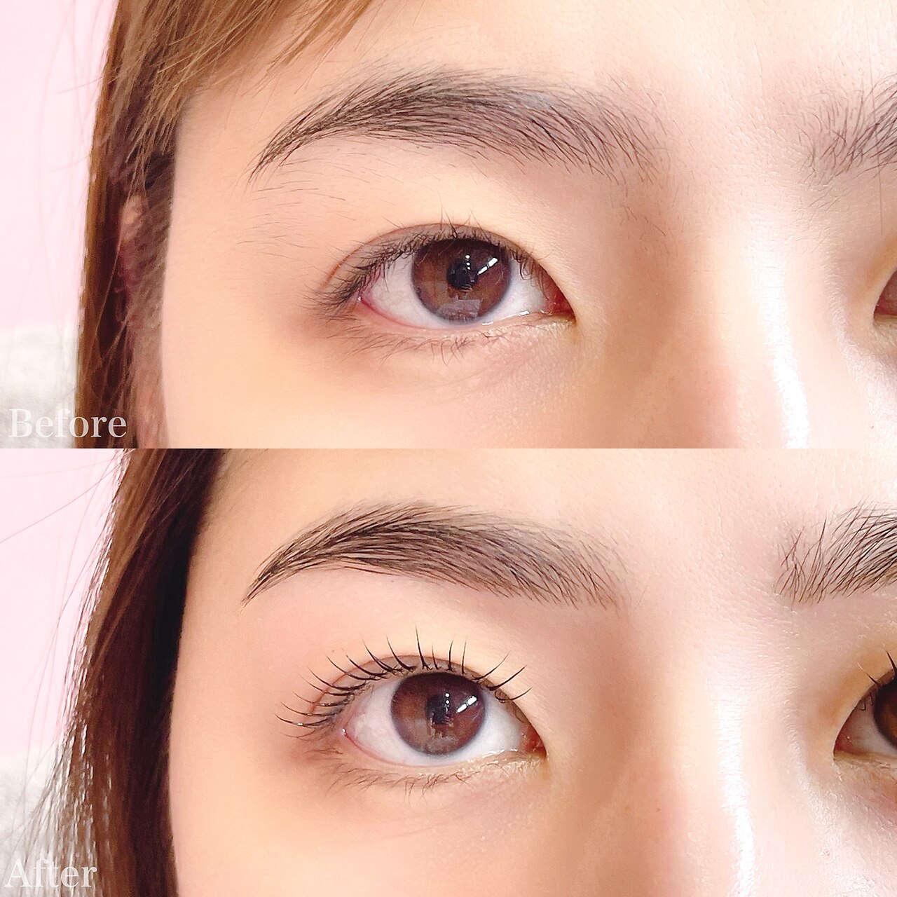 《再来》lash lift & eyebrow waxing（メイクなし)