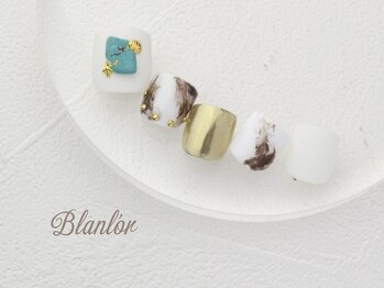 ネイルサロン ブランロール 白金店(Nail Salon Blanl'or)/FOOT ニュアンスターコイズ