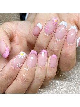 リベルタス(LIBERTAS)/#flower French nail