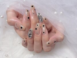 ハートネイル¥8000