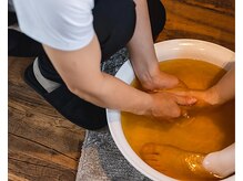 トッカサロン(Tocca salon)/温石メニューにある足浴