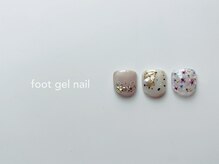 ニーヨンゼロ(240)/親指アート＋ワンカラー［foot］