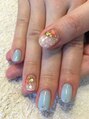 ティアラリュクス 東林間店(Tiara Luxe)&nbsp;ホログラムシェルで夏ネイル