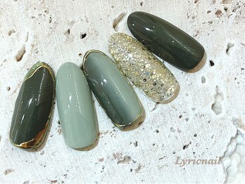 リリックネイル 本八幡店(LyricNail)/縦グラデ×ミラーアート