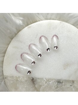 エトワールビューティー(ETOILE BEAUTY)/ラメフレンチ/ピンクネイル