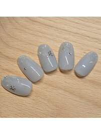 雪の結晶ネイル