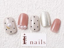 アイネイルズ 梅田店(I nails)/ドットシンプルデザイン