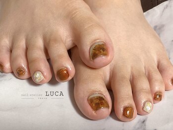 ネイルアトリエルカ(nail atelier LUCA)/M-469 大人上品べっ甲ネイル
