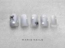 マリー ネイルズ いわきラトブ店(MARIE NAILS)/定額6600円税込 グレー1212b