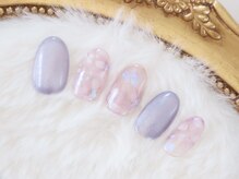 レジュー 橋本 姪浜(REJUU)/涼しげフラワーネイル